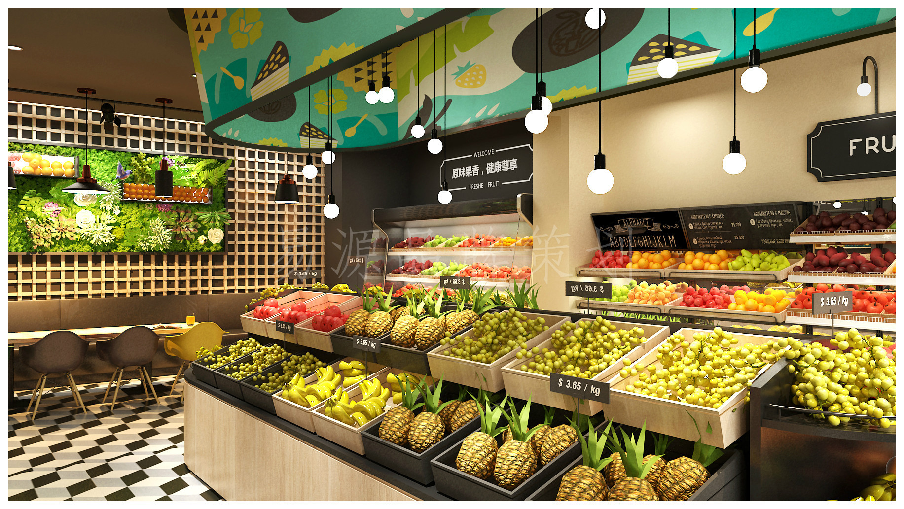 水果店裝飾設(shè)計風(fēng)格分析